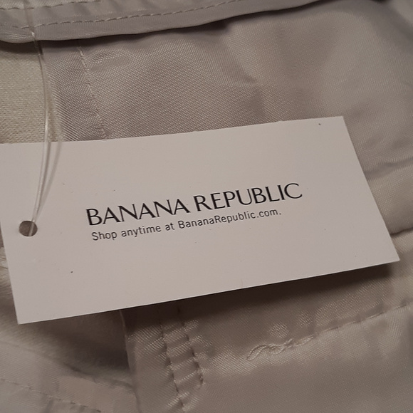 NWT - WINTER WHITE BANANA REPUBLIC SHIRT - Picture 4 of 8